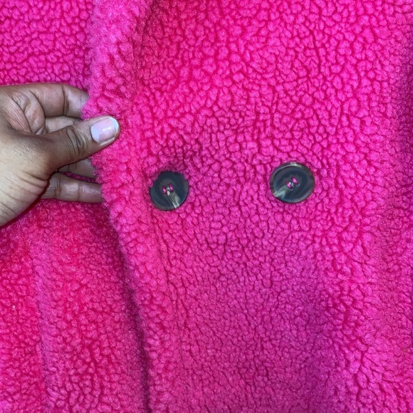Better Be Hot Pink Teddy Coat - Picture 4 of 5